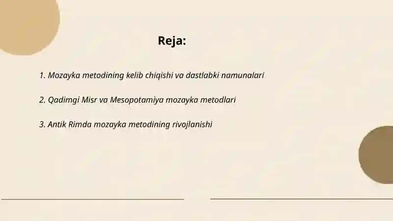 Mozayka metodi tarixi 2