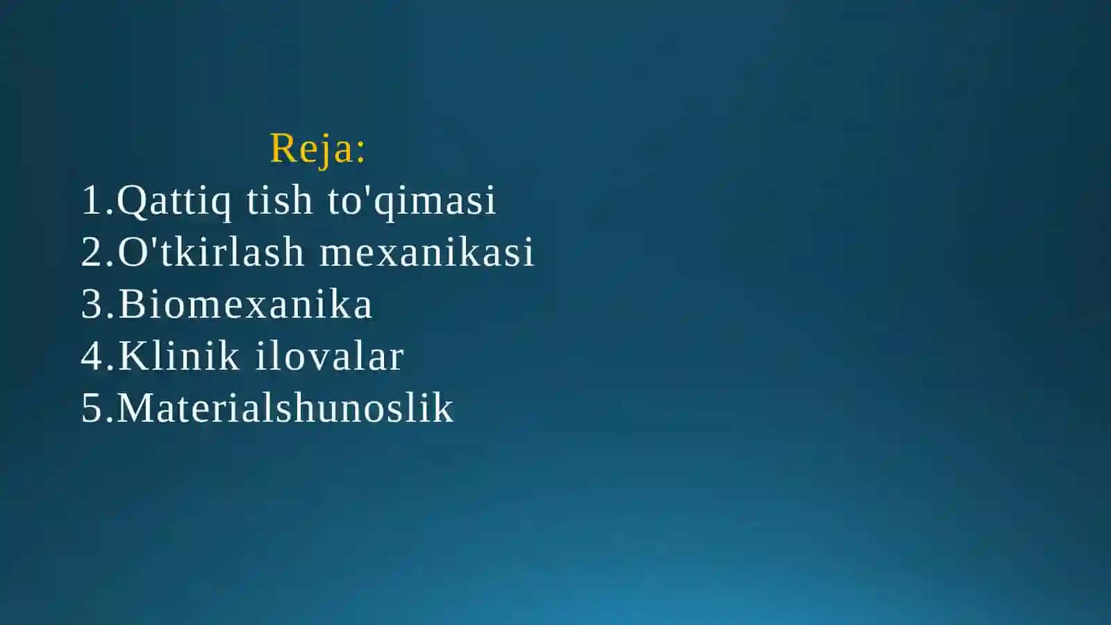 Tish qattiq to’qimalarni chaxlash tamoyillari 2
