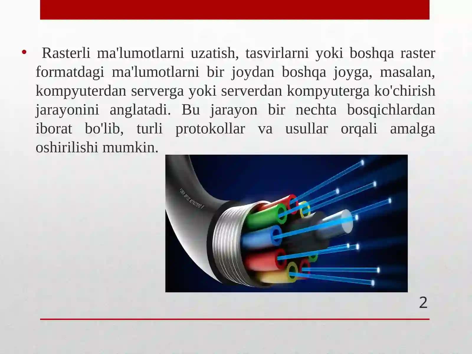RASTER MA’LUMOTLARNI UZATISH 2
