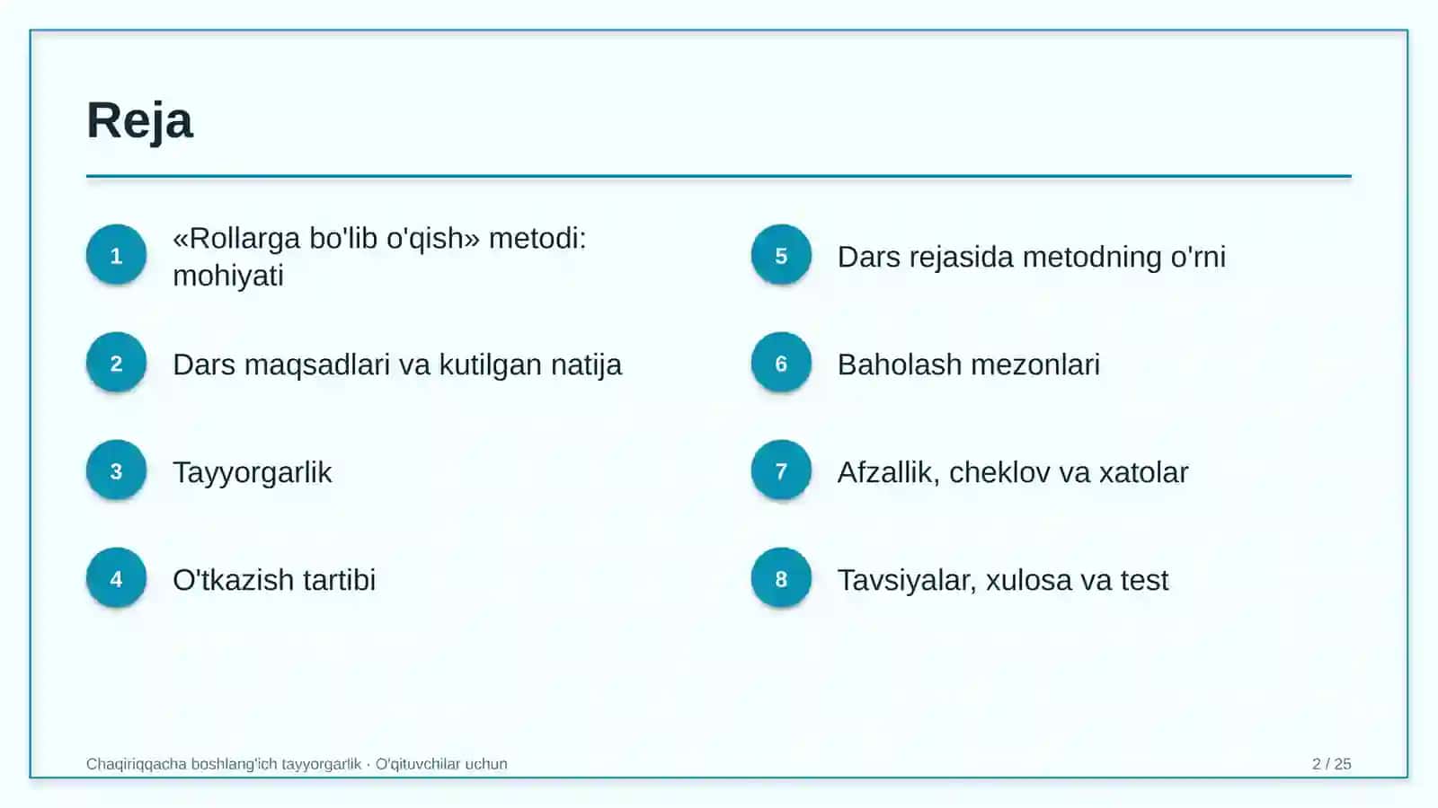 chaqiriqqacha boshlang'ich tayyorgarlik darslarida rollarga bo'lib o'qish metodidan foydalanish 7008 2
