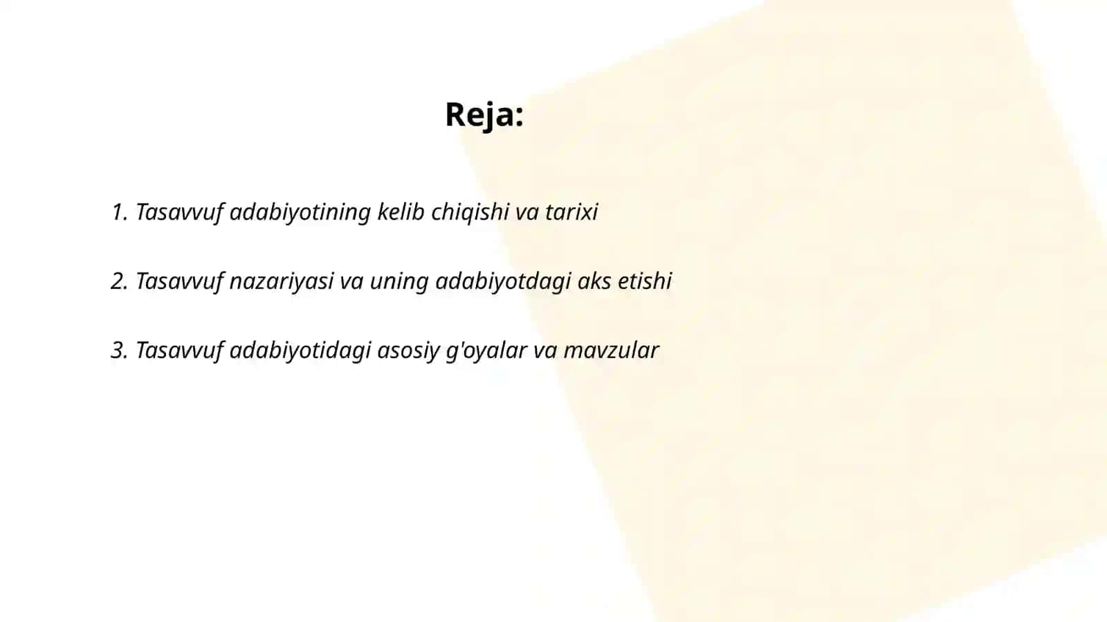 Adabiyot darslarida tasavvuf adabiyotini o'rganish usullari 2