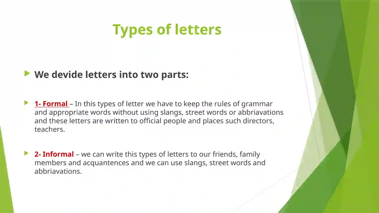 How to write a letter 2