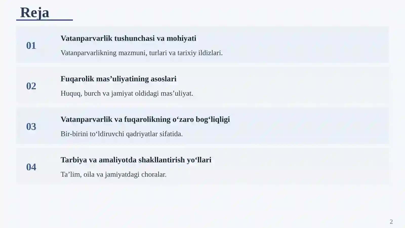 VATANPARVARLIK VA FUQAROLIK MAS’ULIYATI 2