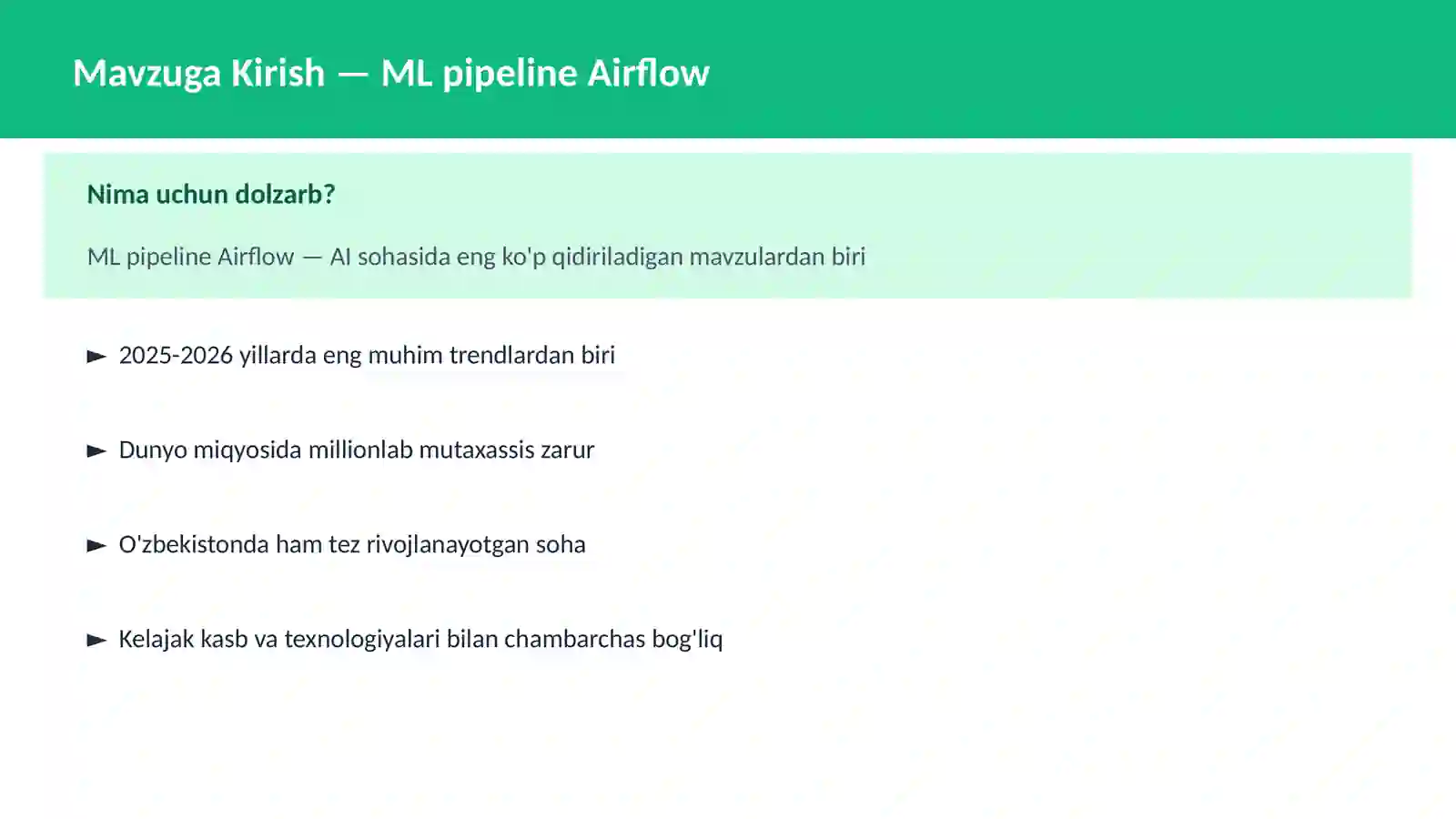ML pipeline Airflow 2