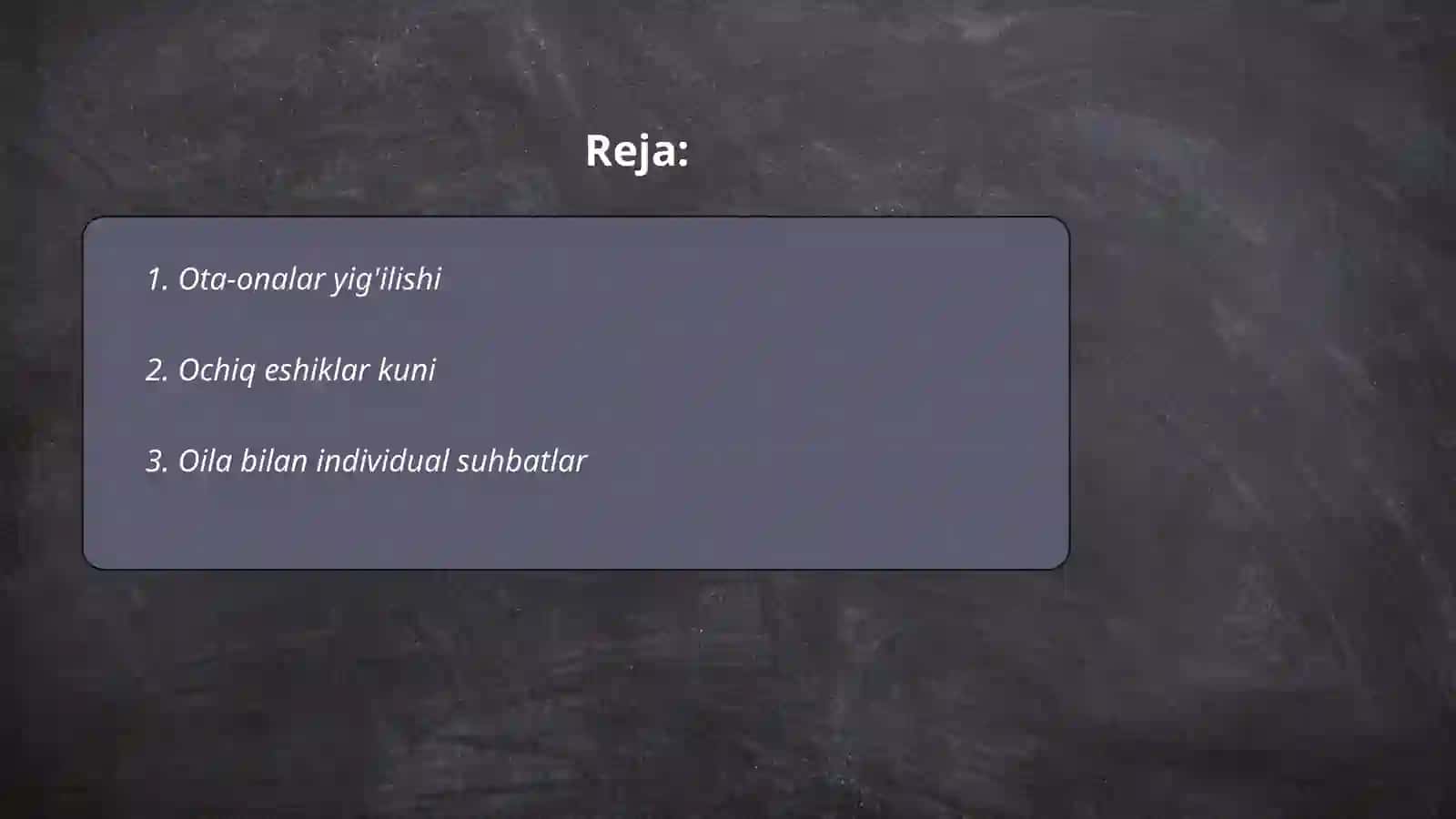 Ota-onalar yig'ilishi 2