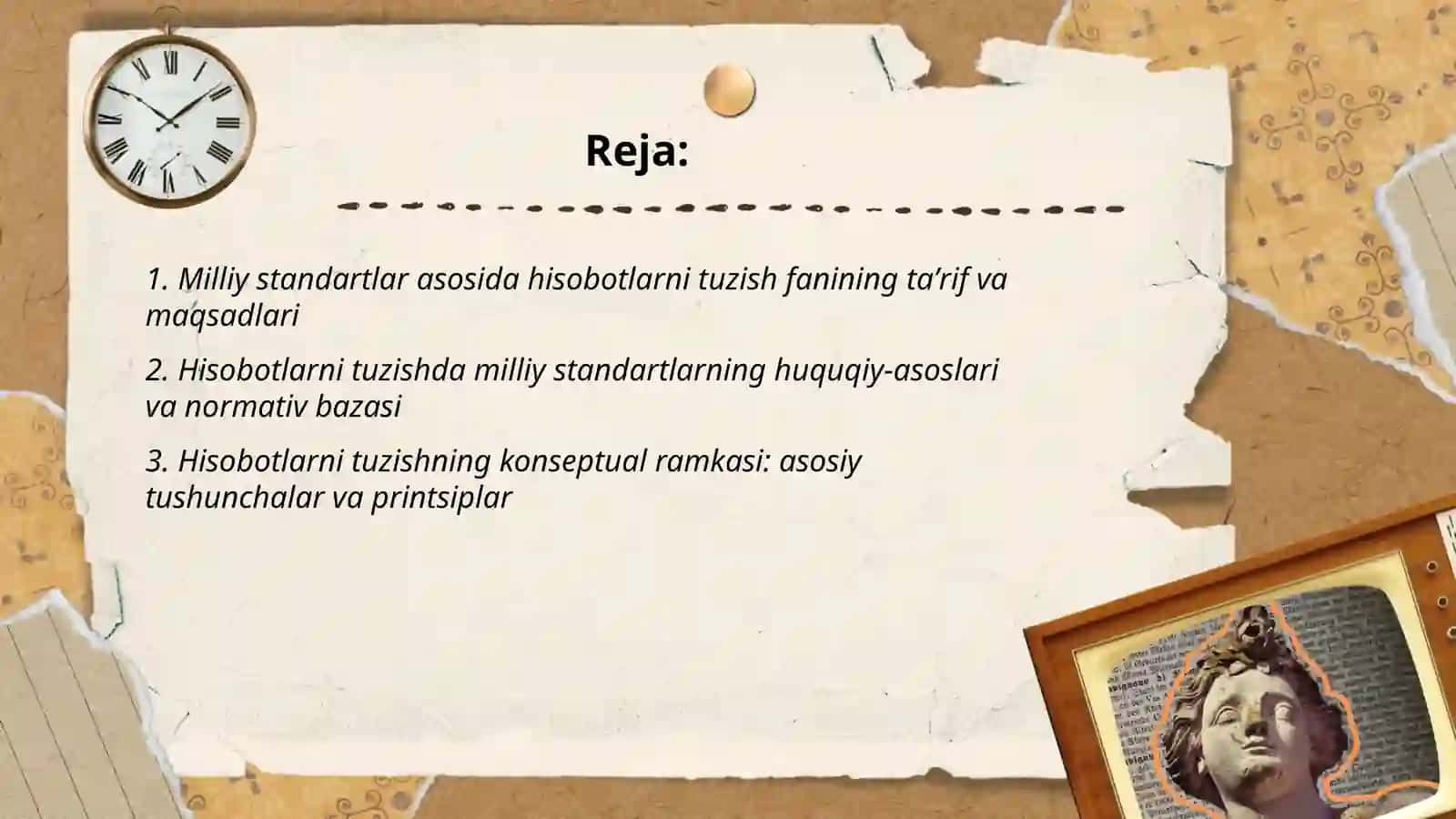 Milliy standartlar asosida hisobotlarni tuzish fanining xususiyatlari va koseptual asoslari 2