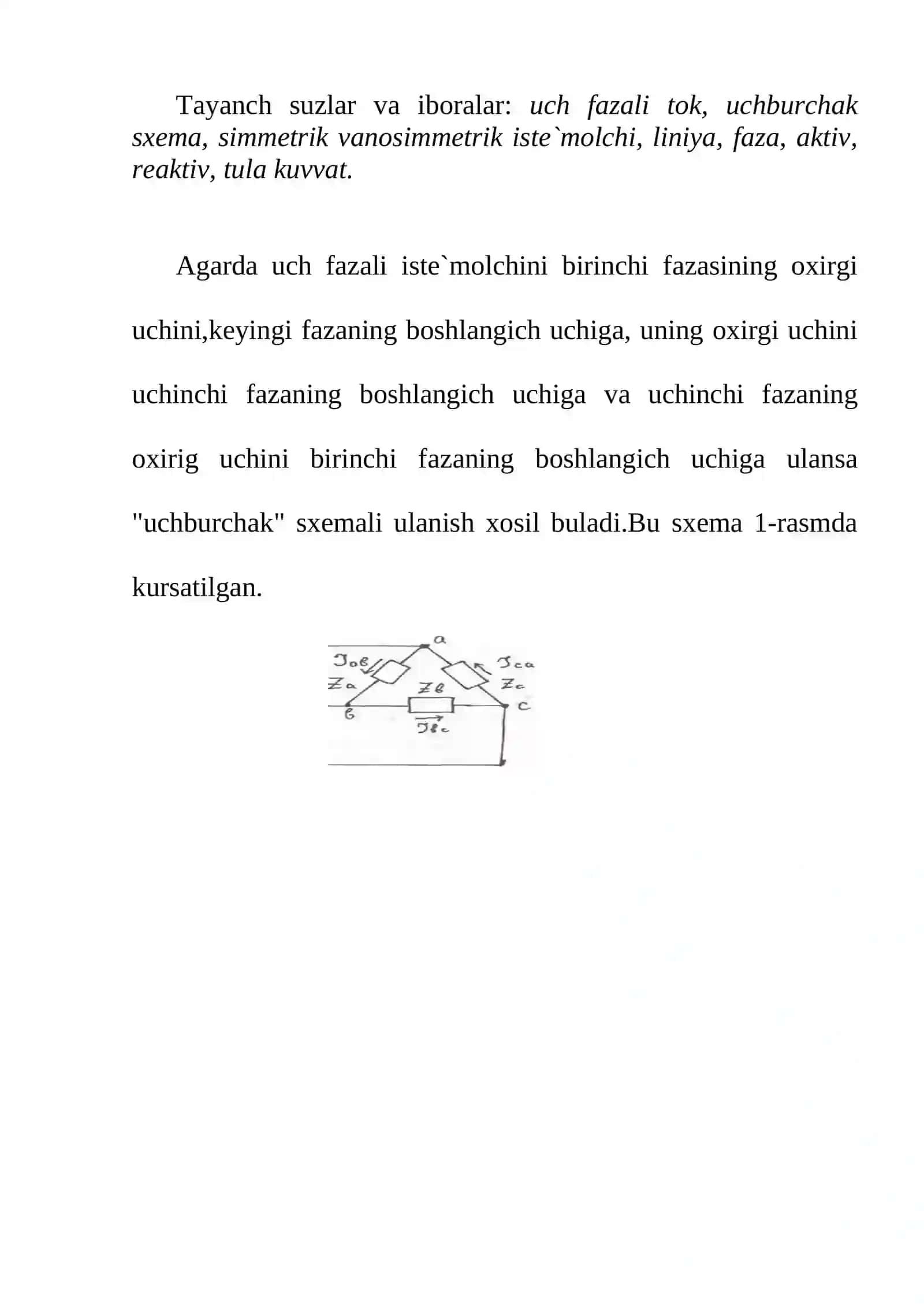 Uchburchak sxema 2