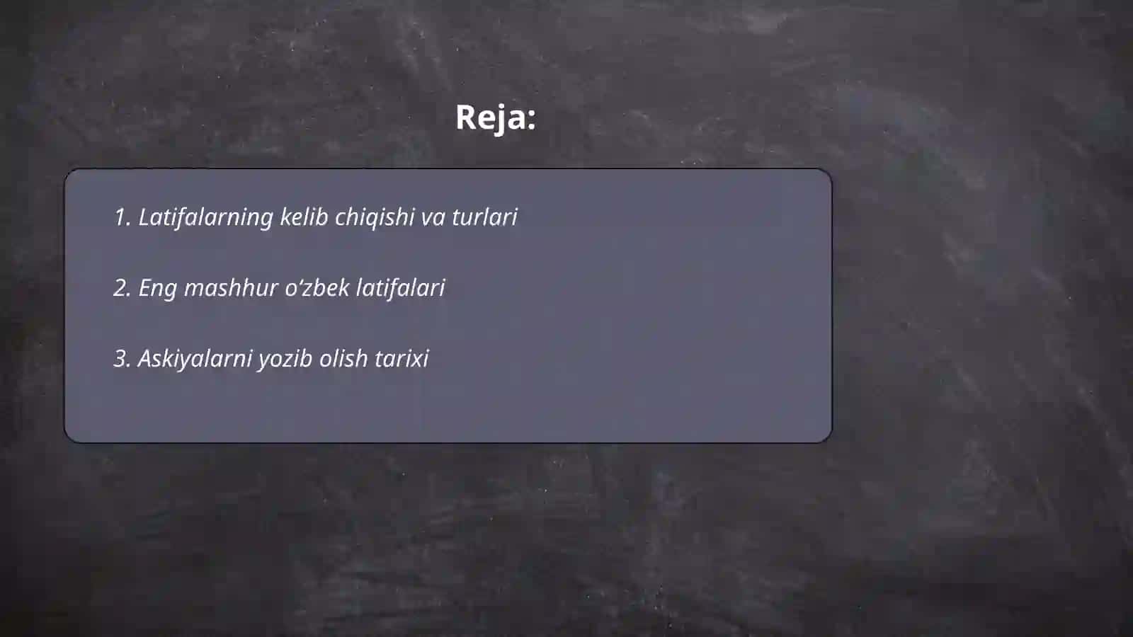 O'zbek tili va adabiyoti 114 -guruh talabasi Yunusova Parvina 2