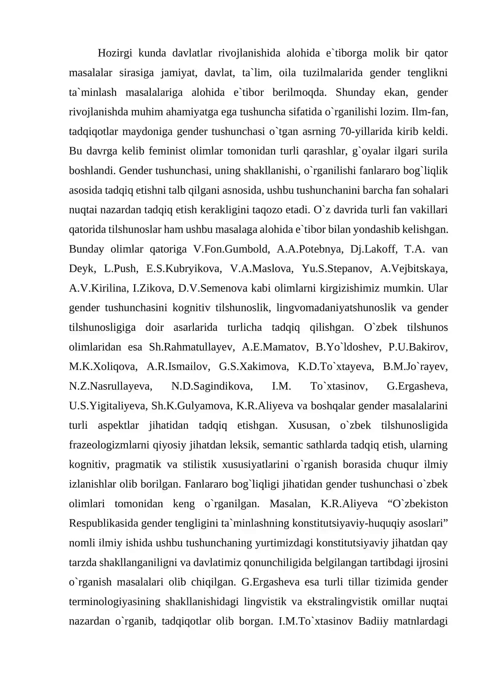 Gender tarbiyasining asosiy qoidalari va gender tushunchasi 2