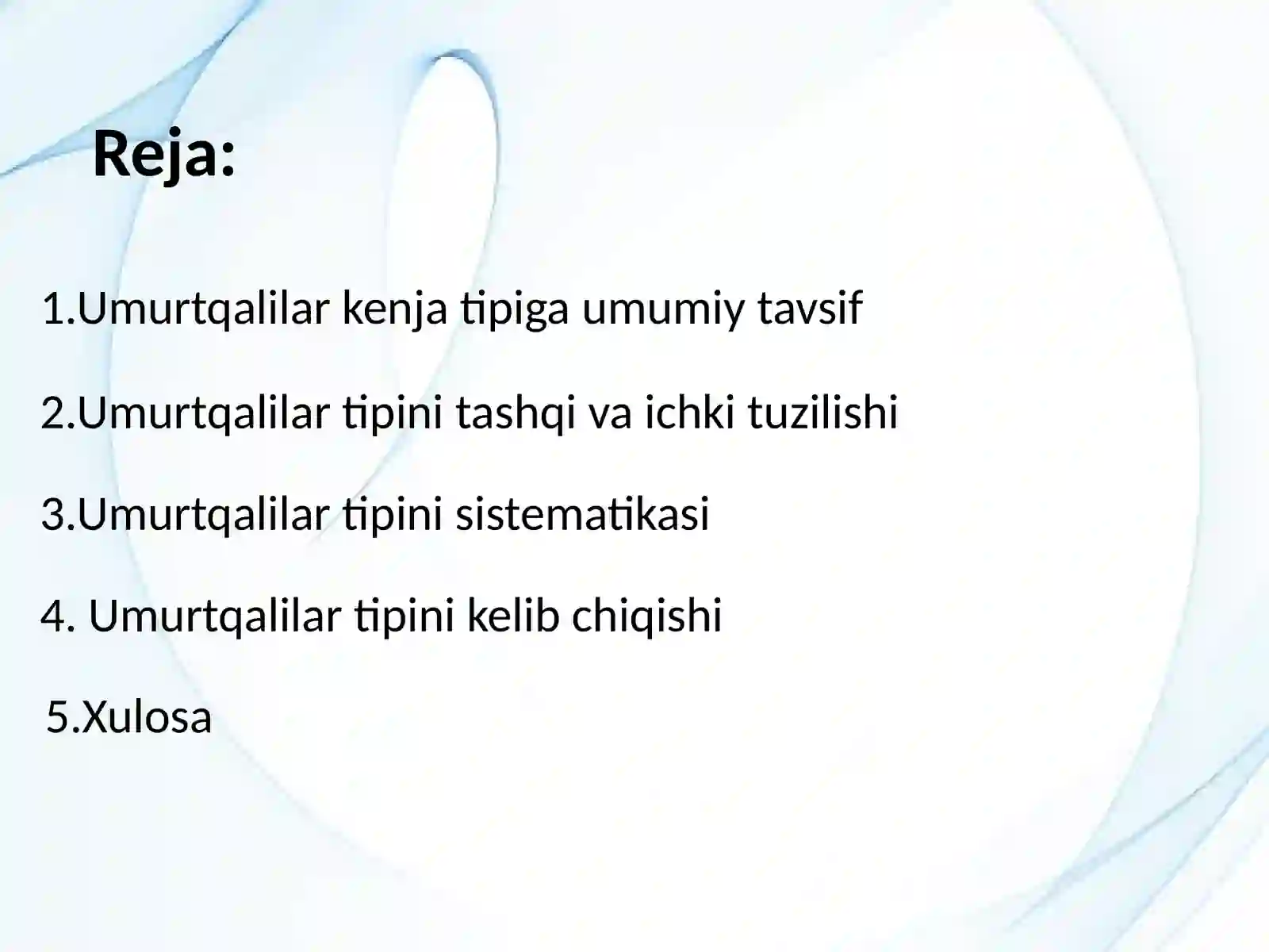 Umurtqalilar kenjatipi 2