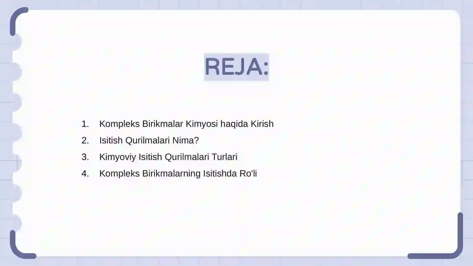 Kompleks birikmalar kimyosi fanidan ishlatiladigan isitish qurilmalari va ularning ishlatilishi 2