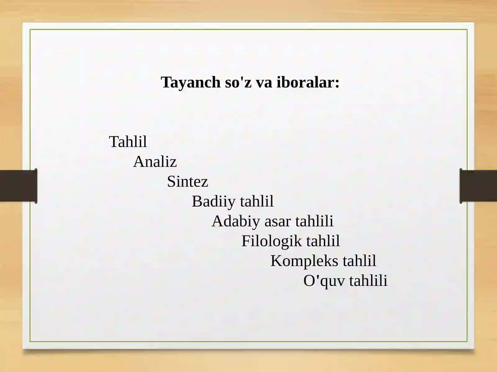Badiiy tahlil 2