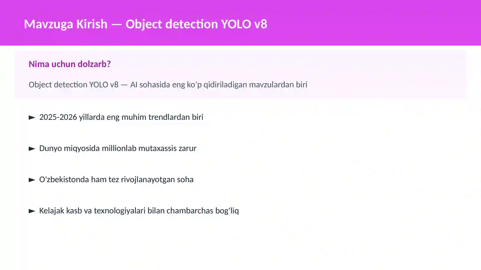 Object detection YOLO v8 2