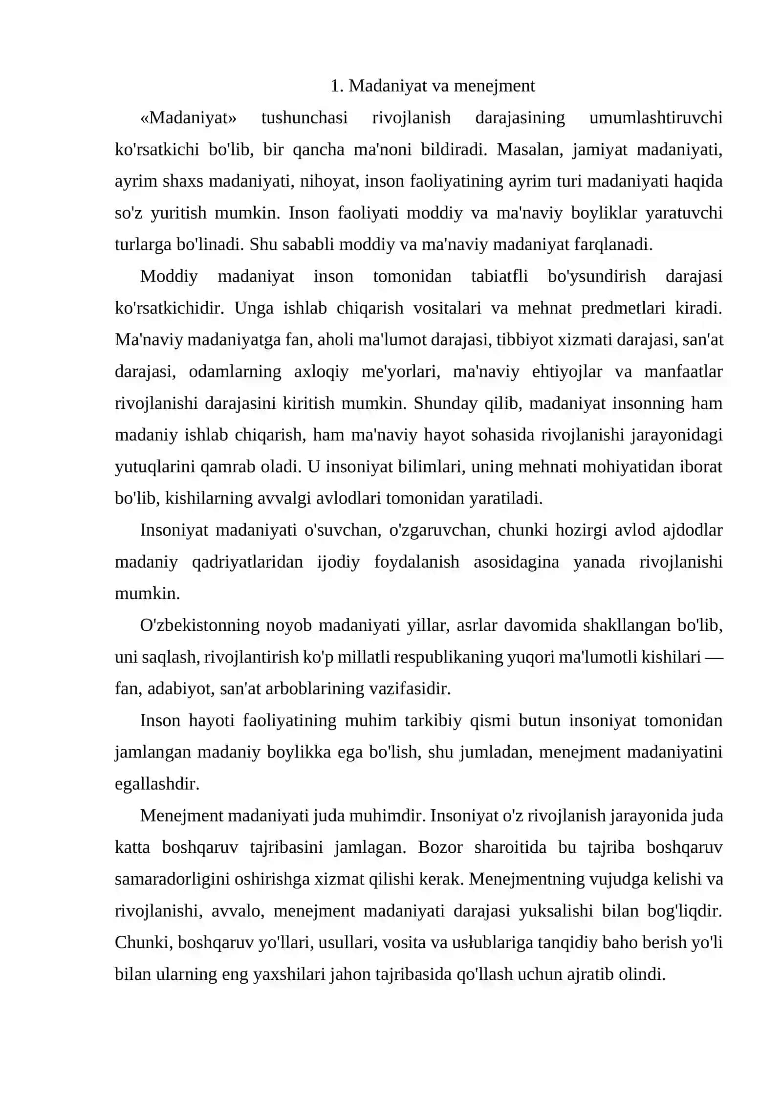 Menejment madaniyati va uslubi 2