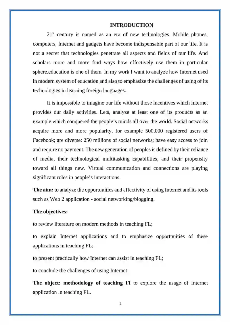 Internet technologies for English Learning 2