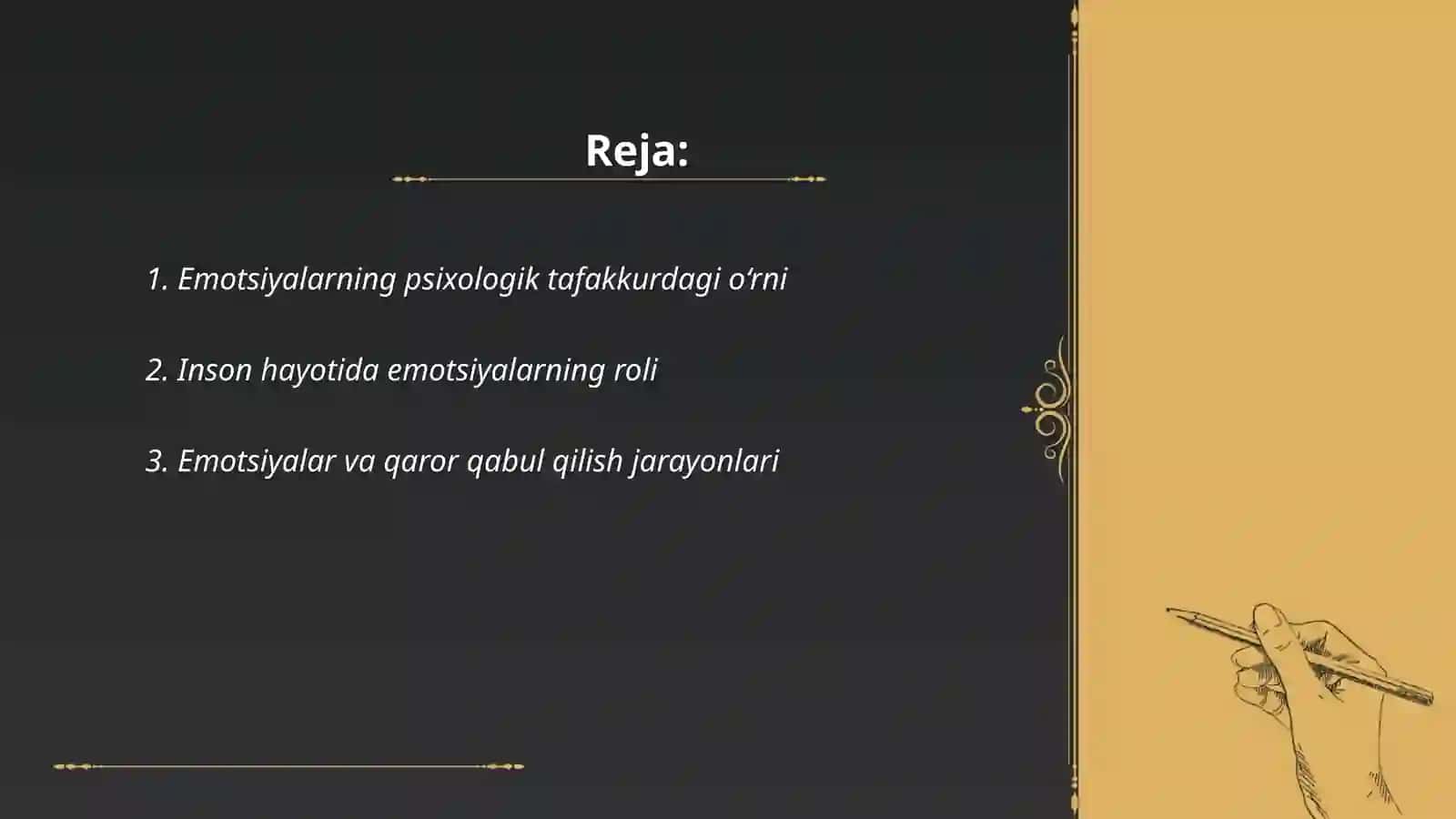 Emotsiyalar psixalogiyasi 2