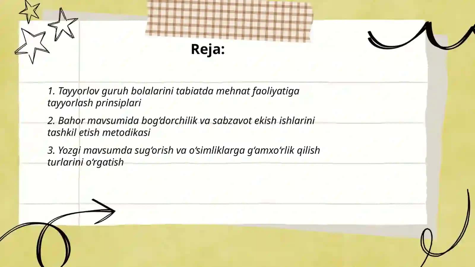 Tayyorlov guruh bolalarini tabiatda mehnatlarini tashkil etish turlari haqida metodik ishlanmalar 2