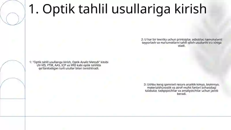 Optik Analiz Metodi 2