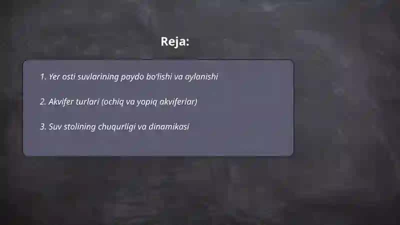 Yer osti suvlari 2