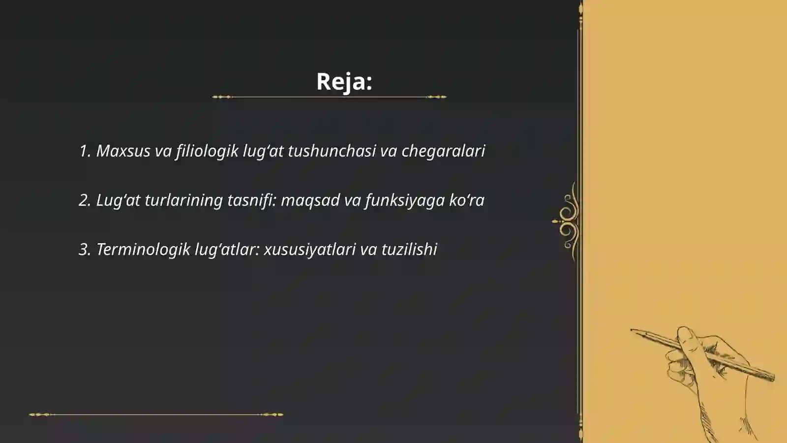 Maxsus yoki filiologik lugatlar va ularning turlari 2