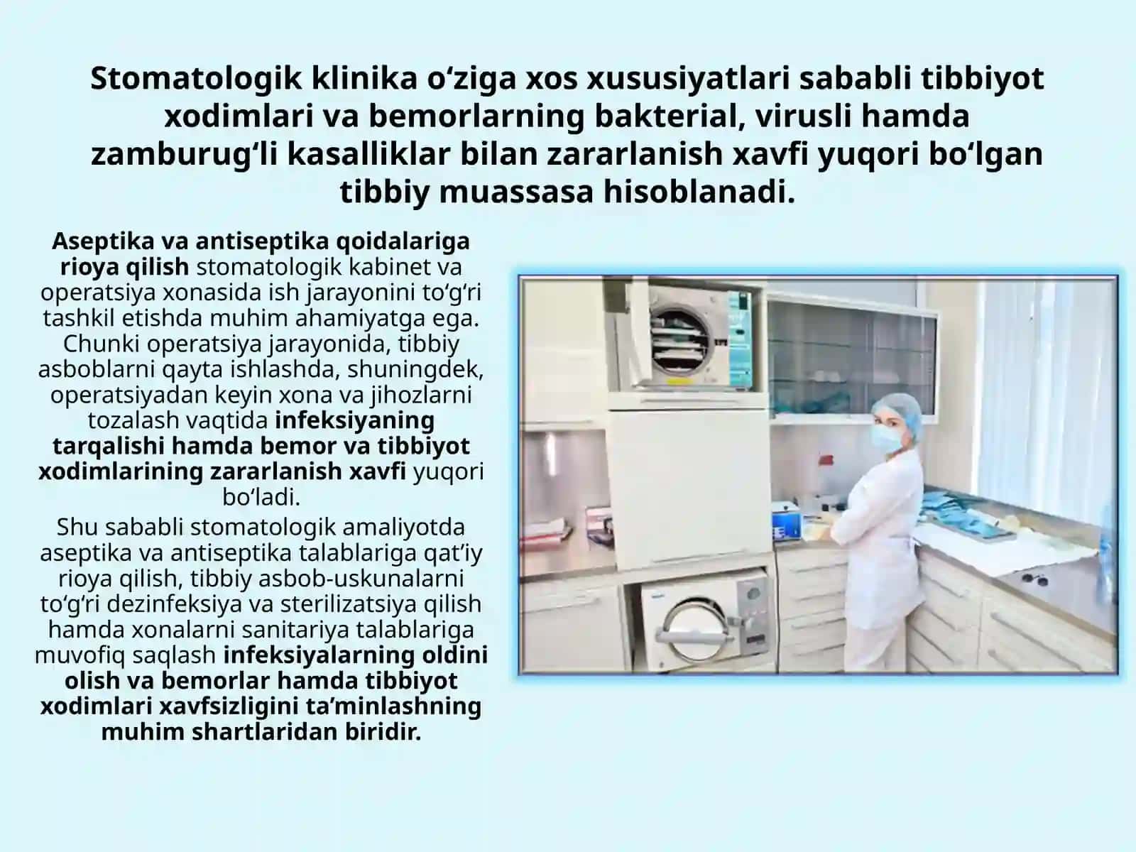Aseptika va antiseptika tushunchasi 2