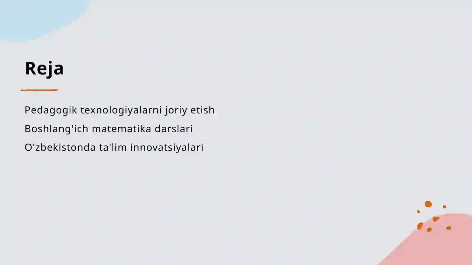 Pedagogik texnologiyalarni joriy etish 2