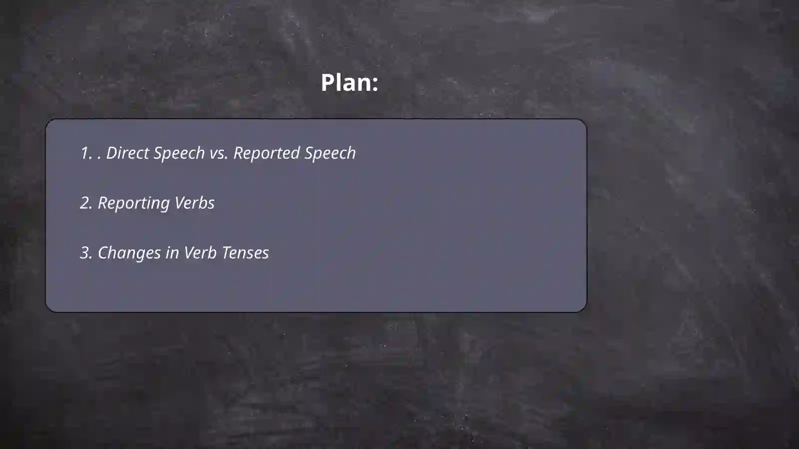 Reported speech 2
