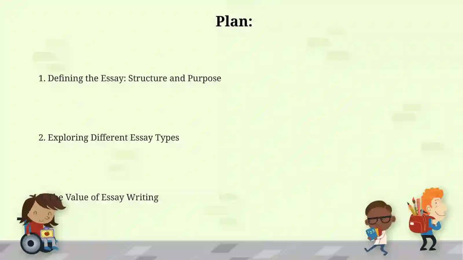 Defining the Essay: Core Elements 2