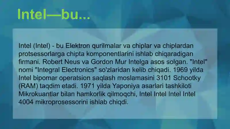 Intel 2