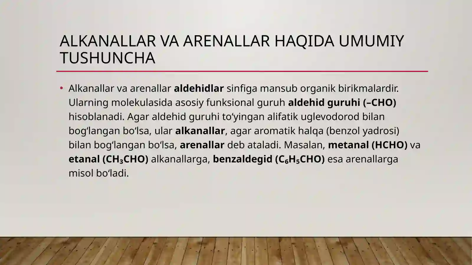 Alkanallar va arenallar 2