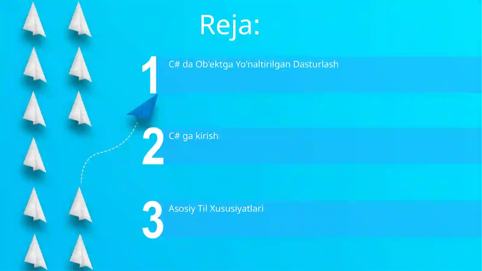C# tilida dastur tayyorlash 2