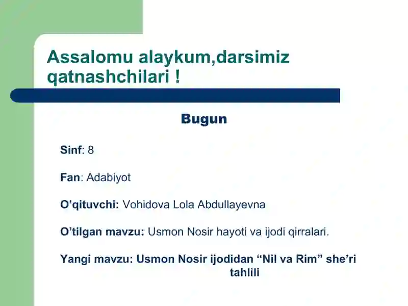 Usmon Nosir hayoti va ijodi qirralari 2