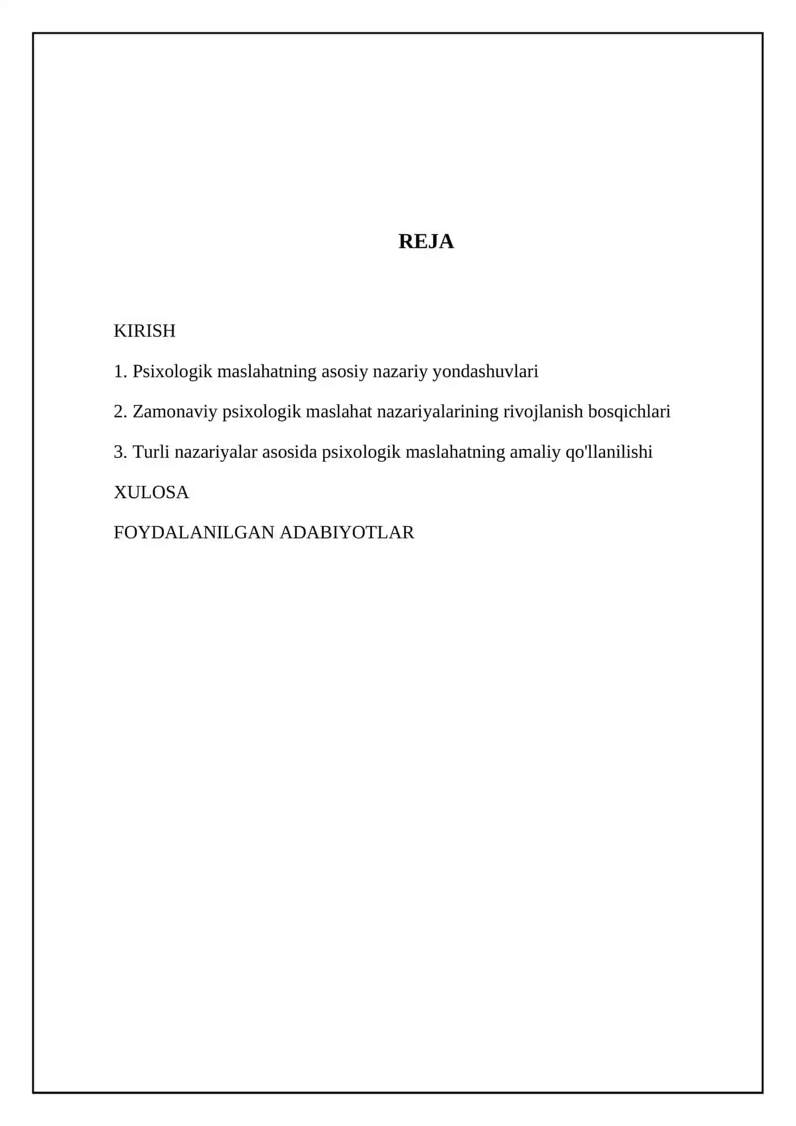 Psixologik maslahatning asosiy nazariy yondashuvlari 2