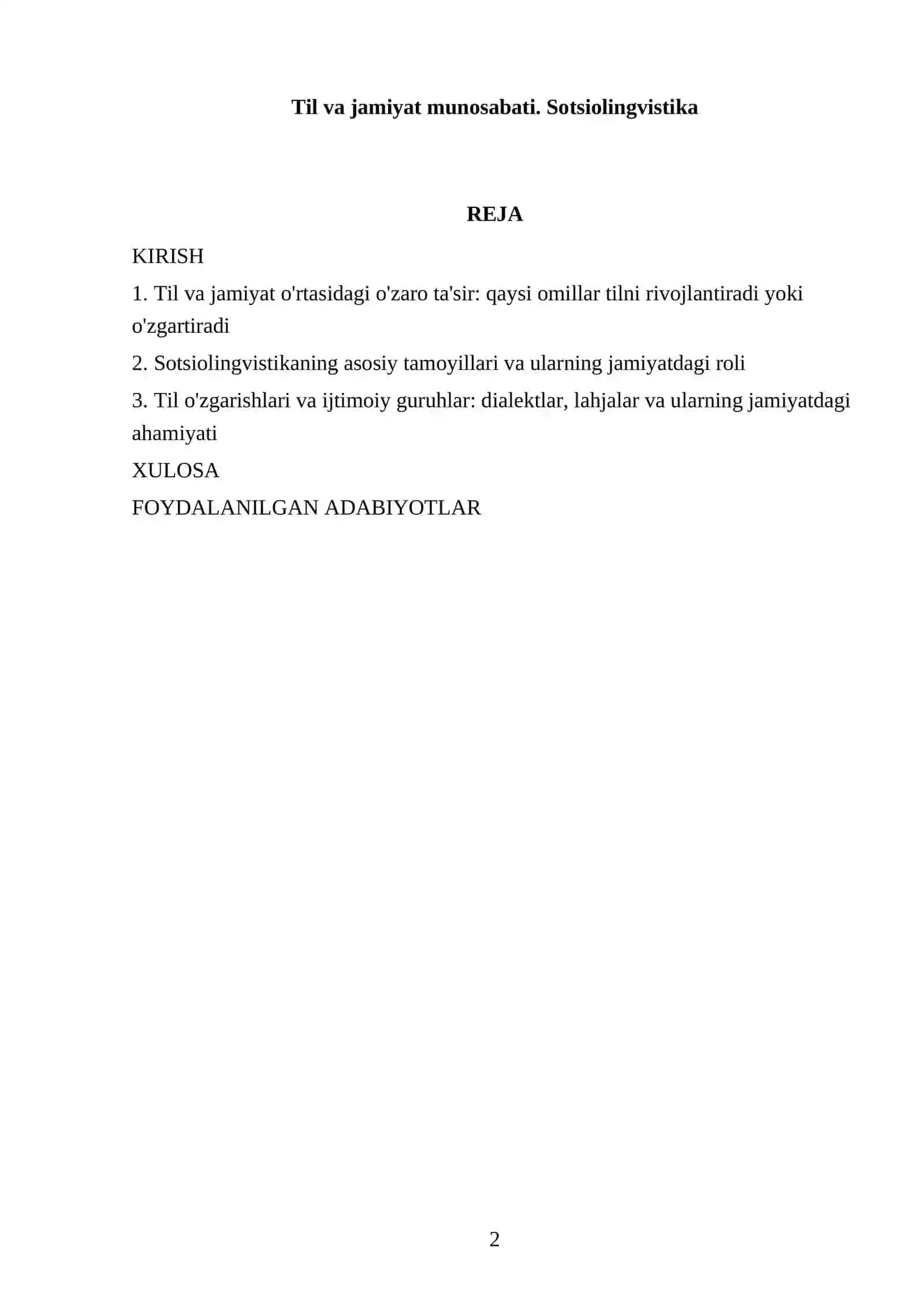 Nodirning Dinshunoslik fanidan tayorlagan mustaqil ishi 2