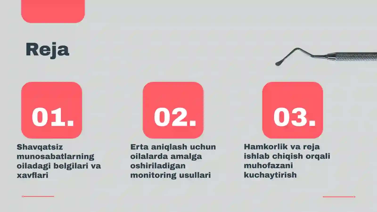 Bolalarni shavqatsiz munosabatga  uchrash havfi mavjud bo'lgan oilalarni erta aniqlash va bu havfni 2