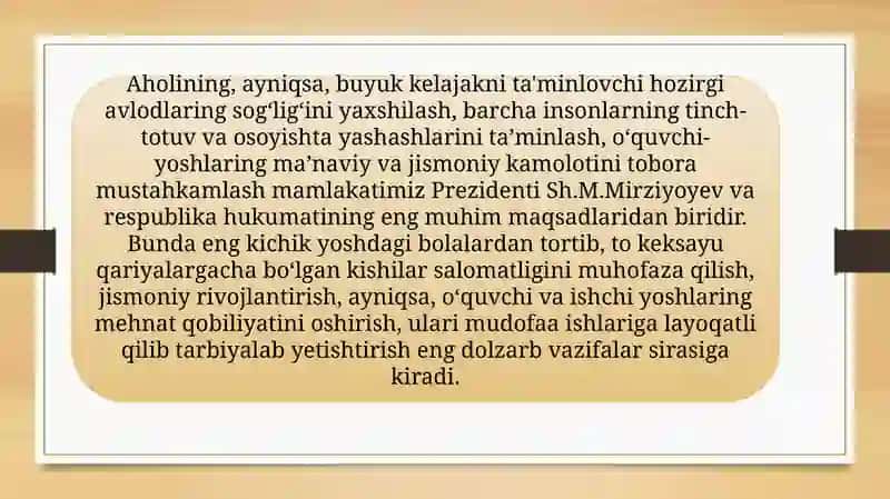 Alpomish va Barchinoy maxsustestlariMavzu: : O‘quvchilarning “Alpomish” va “Barchinoy” maxsus testlari orqali jismoniy tayyorgarligi aniqlash 2