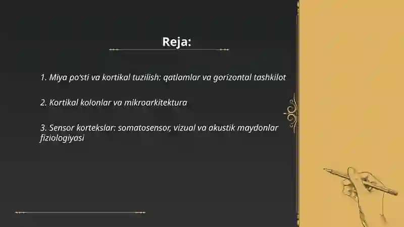 Miya yarim sharlari fiziologiyasi 2