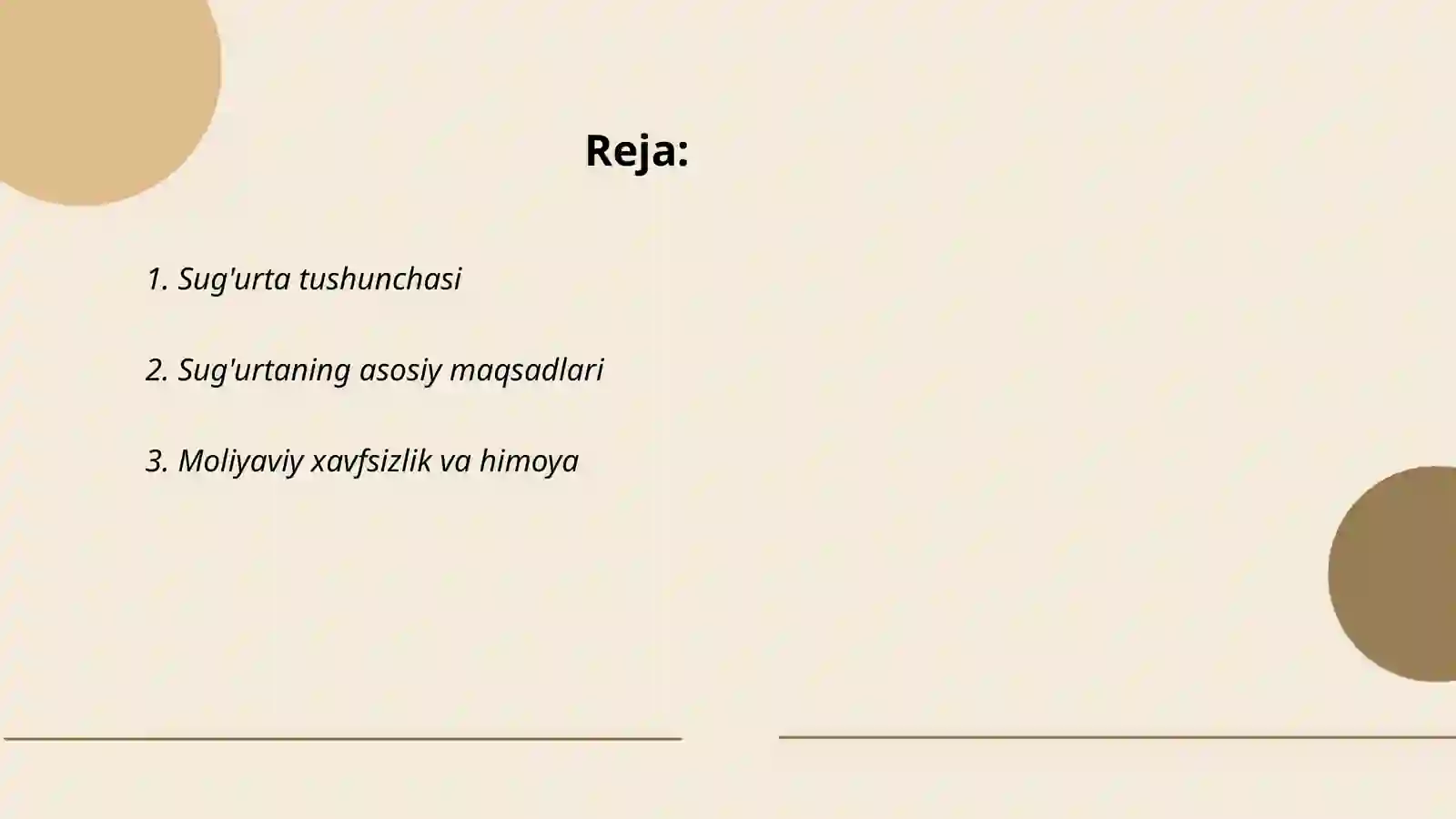 Sug'urta fanining maqsadi 2