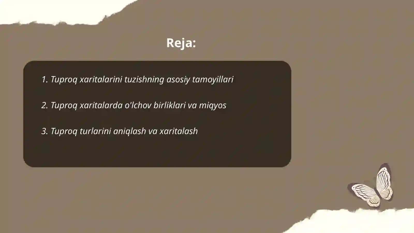 Tuproq xaritalari va ulardan qishloq xo'jaligida foydalanish 2