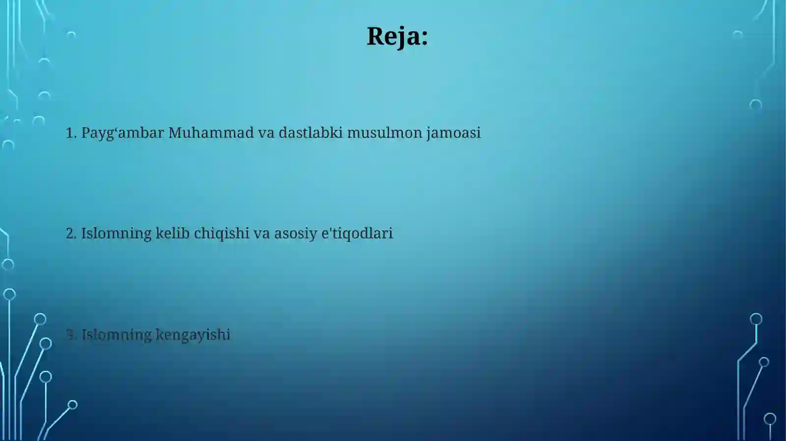 Islomdinivauningtarqalishi 2