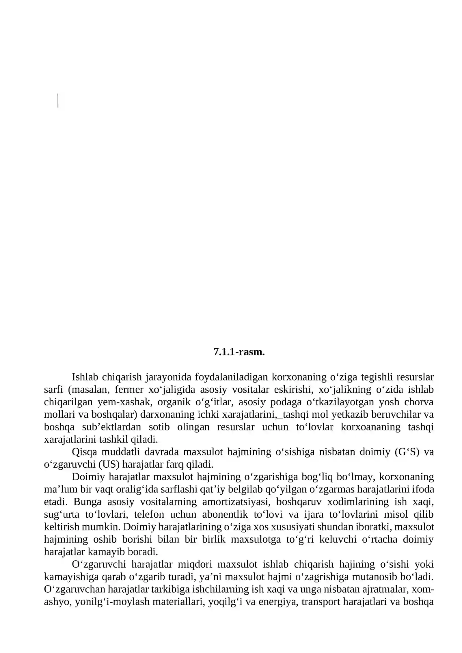 Kichik biznes va tadbirkorlik sub’ektlarida ishlab chiqarish xarajatlari va mahsulot tannarxi tahlili 2