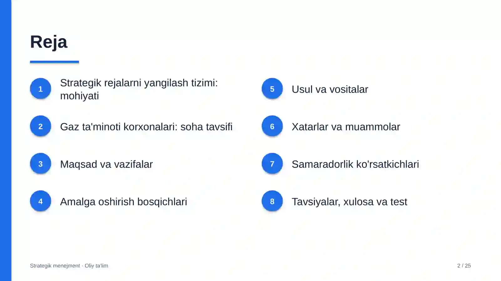 gaz ta'minoti korxonalarida strategik rejalarni yangilash tizimi 6272 2