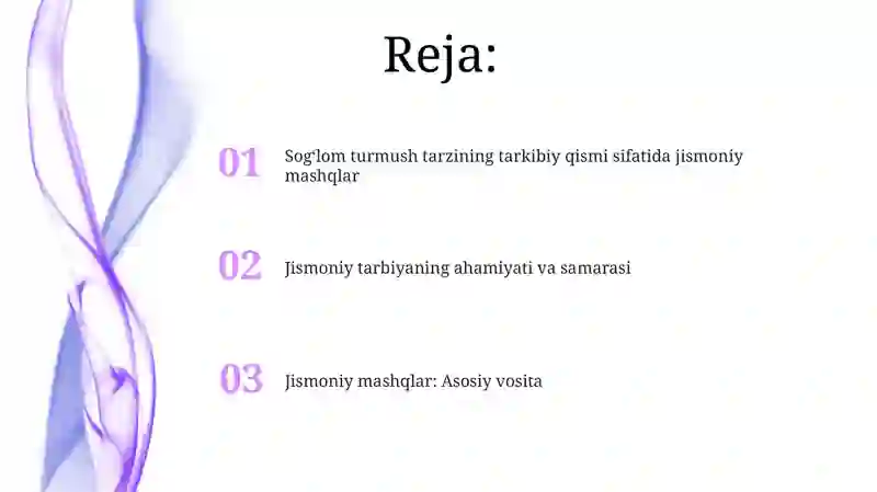 Jismoniy Mashqlar 2
