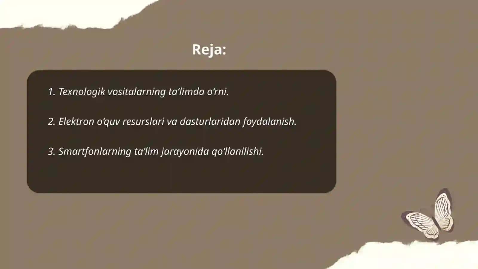 Texnologiya darslarida taʼlim vositalaridan foydalanish 2