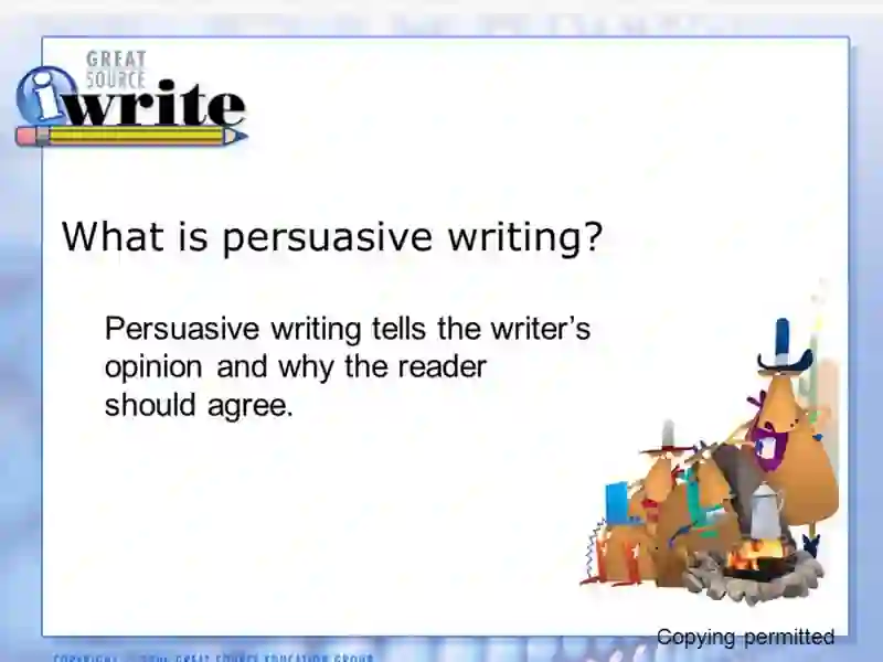 Persuasive Writing 2