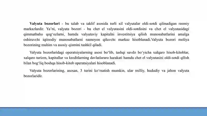 Valyuta operatsiyalari 2