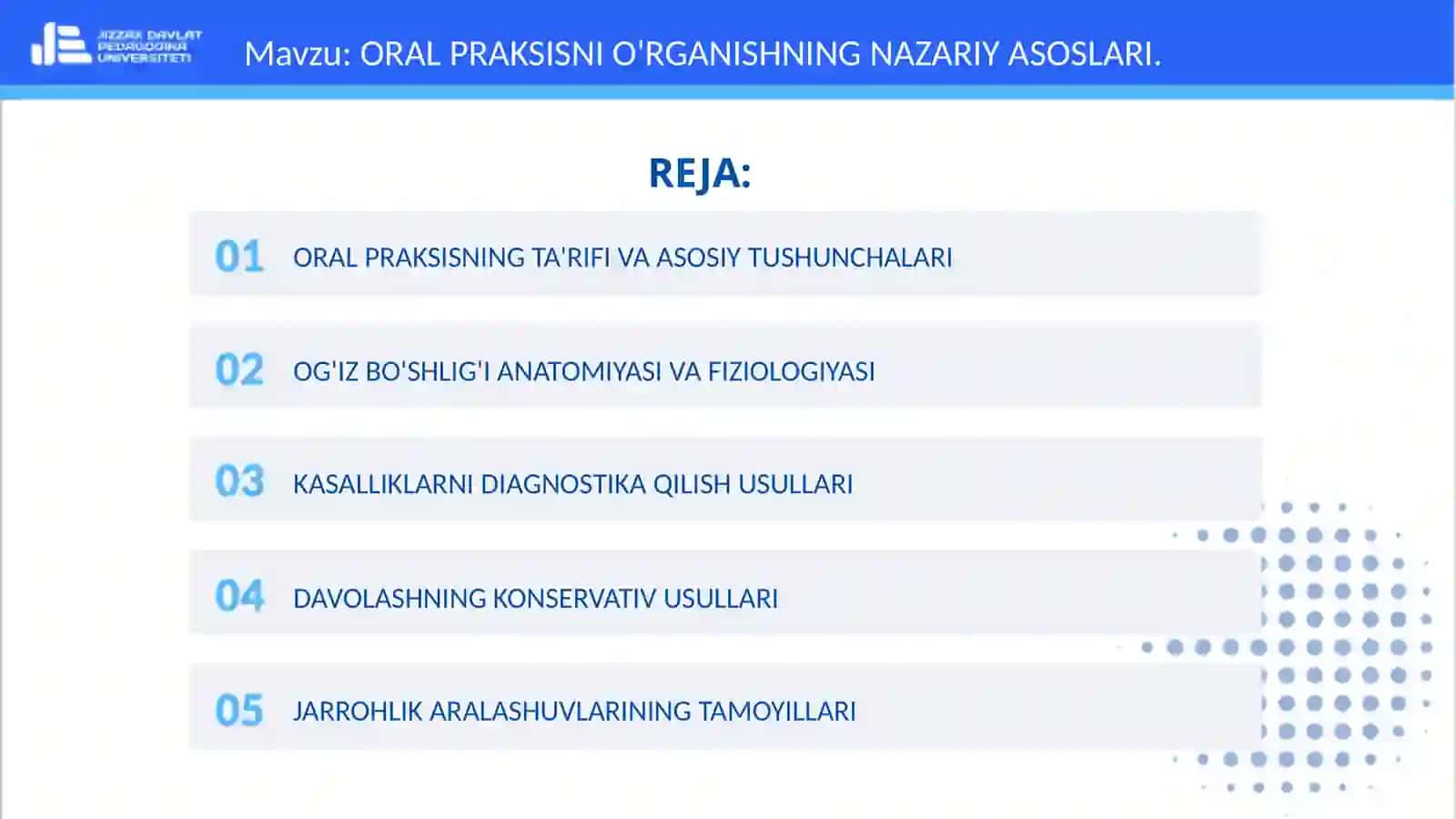 ORAL PRAKSISNI O'RGANISHNING NAZARIY ASOSLARI 2