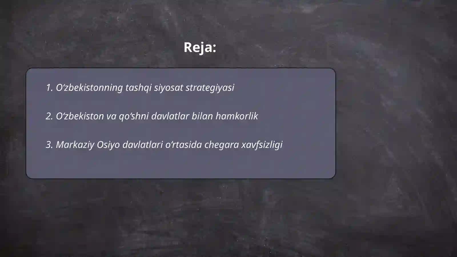 O‘zbekistoning markaziy osiyoda tinclik va barqarorlikni ta’minlashdagi orni 2