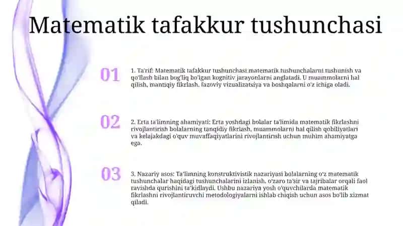 Maktabgacha Ta’Lim Yoshidagi Bolalarda Ilk Matematik Tasavvurlarni Shakllantirish Metodikasining Nazariy Asoslari 2