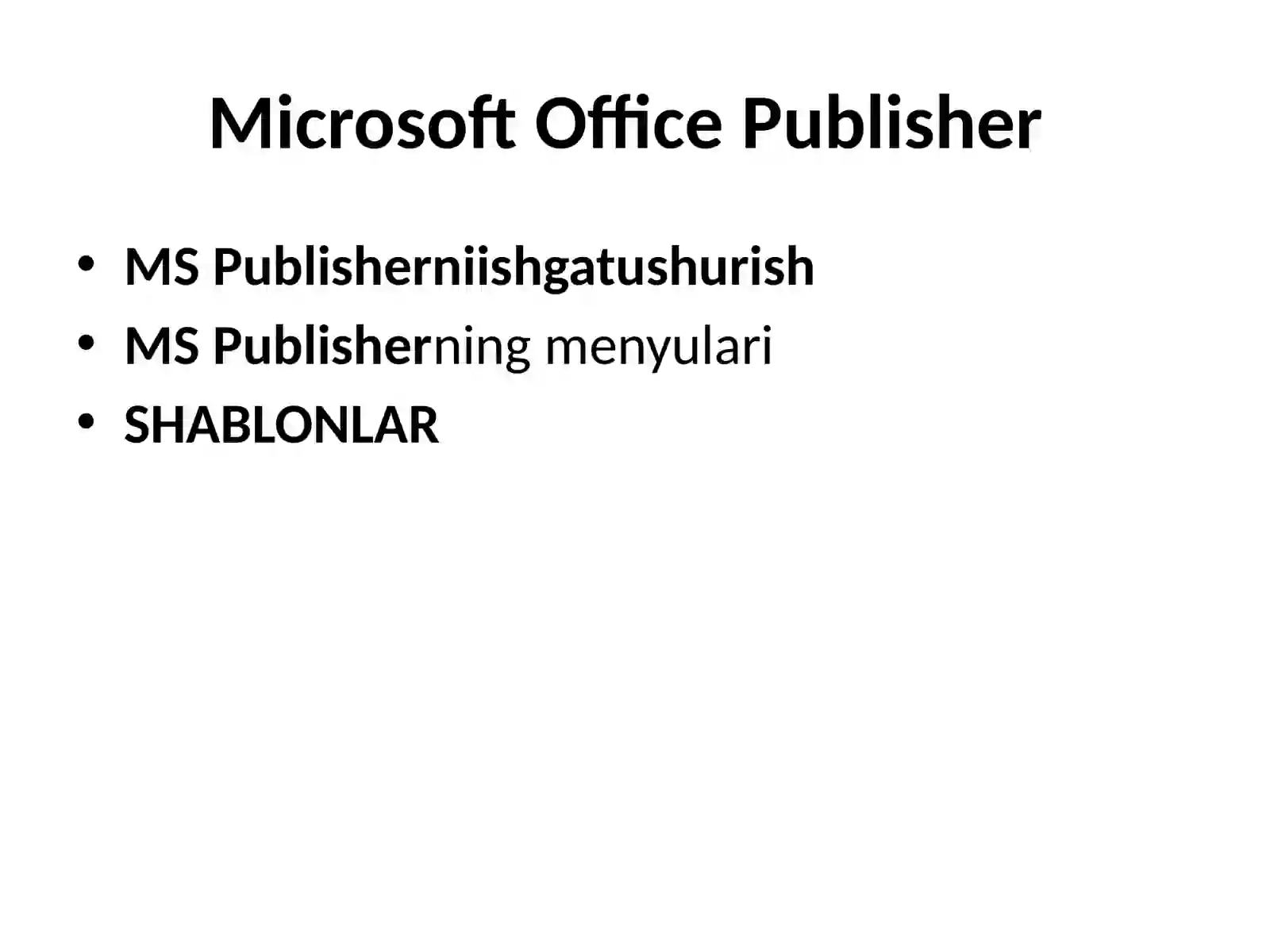 Microsoft Office Publisher 2